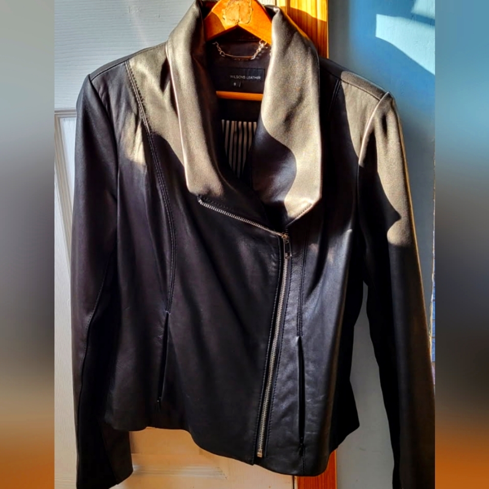 Wilson Black Leather Jacket
